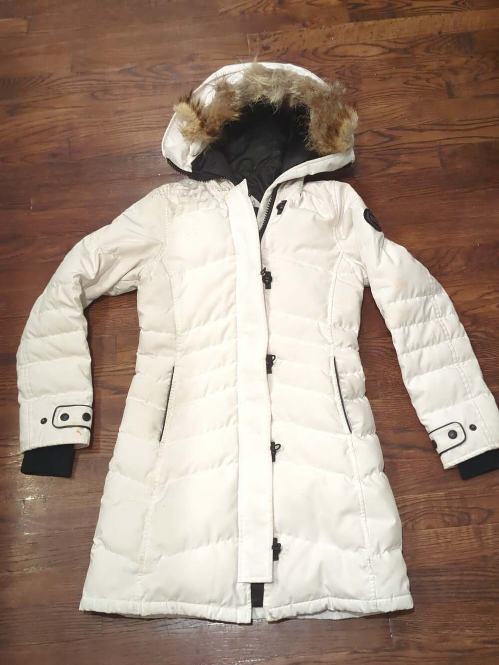 Canada Goose Lorette Parka Black Label Size 2XS Silverbirch